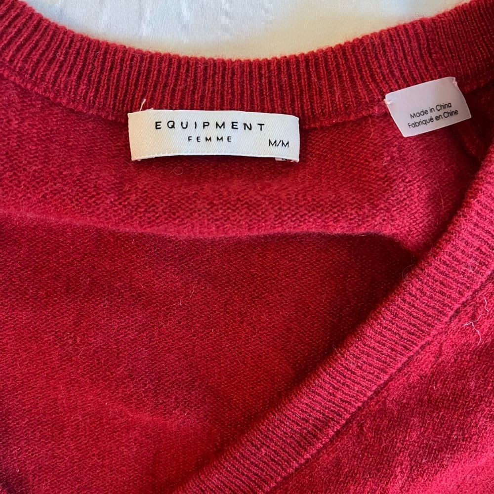 Equipment Women's Red Sweater